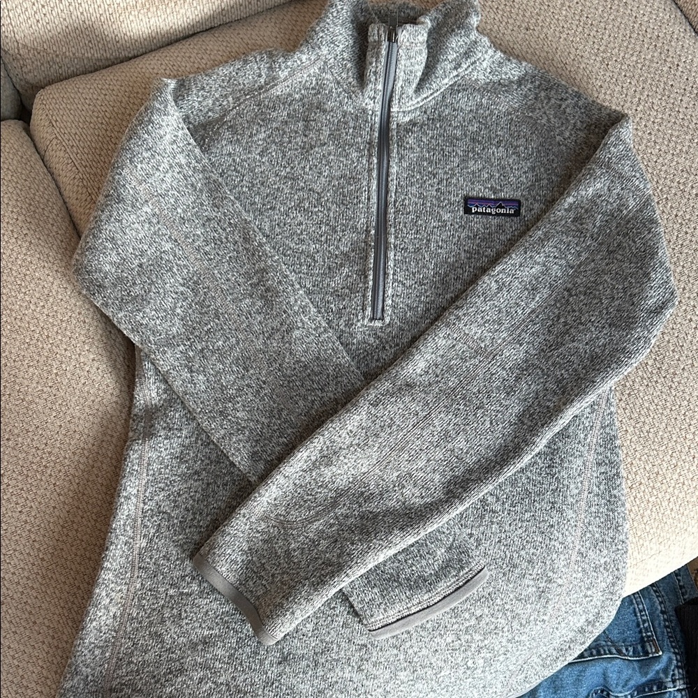 Patagonia  Zip-Up Sweater in Heather Gray